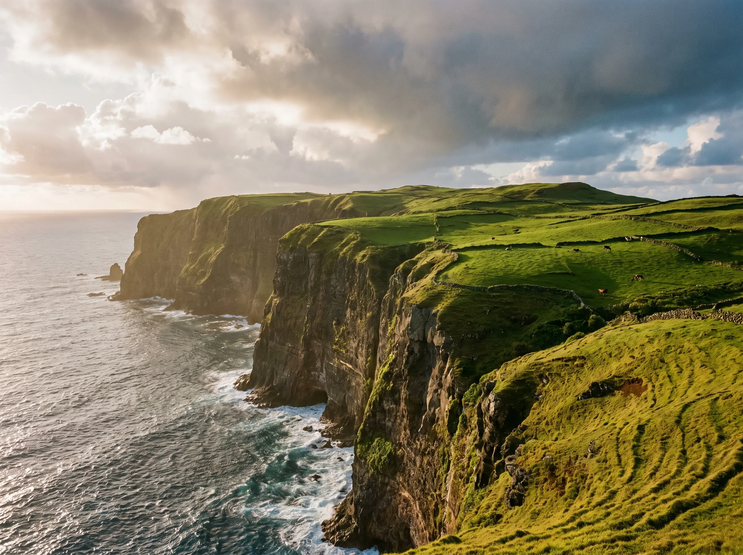 Sheer sea cliffs with no beach surrounding the remote island of Itbayat